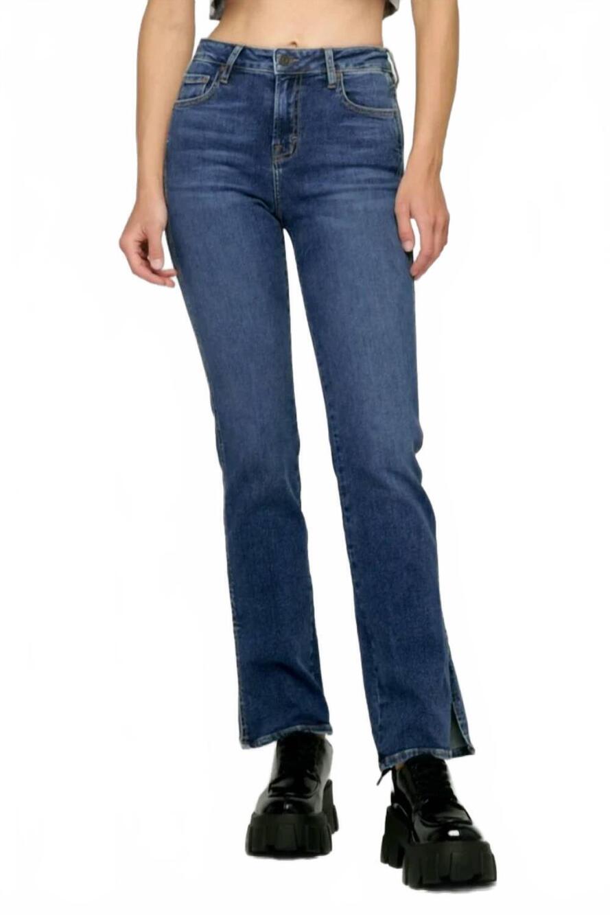 NEW HIDDEN high rise ryan inseam bootcut jeans in blue